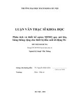 Phân tích và thiết kế anten mimo quy mô lớn, băng thông rộng cho thiết bị đầu cuối di động 5g