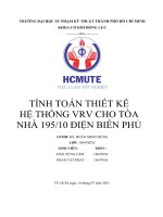 Tính toán thiết kế hệ thống vrv cho tòa nhà điện biên phủ