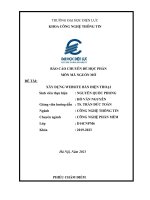 Báo cáo chuyên đề học phần môn mã nguồn mở xây dựng website bán điện thoại