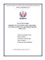 Nghiên cứu xây dựng thư viện thực tế tăng cường của hệ thống phanh thủy lực (tt)