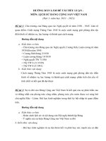 Chủ trương của Đảng qua các Nghị quyết từ năm 1930 - 1945