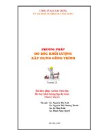 ĐO BỐC KHỐI LƯỢNG XÂY DỰNG CÔNG TRÌNH