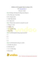 Đề kiểm tra 1 tiết học kì 2 môn công nghệ lớp 12   đề 1