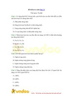 Đề kiểm tra 1 tiết học kì 2 môn hóa học lớp 12   đề 2