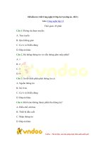 Đề kiểm tra 1 tiết học kì 2 môn công nghệ lớp 12   đề 3