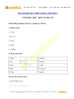 2 đề thi tiếng anh lớp 2 học kì 1 năm 2022   vndoc com