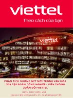 PHÂN TÍCH NHỮNG NÉT MỚI TRONG VĂN HÓA CỦA TẬP ĐOÀN CÔNG NGHIỆP  VIỄN THÔNG  QUÂN ĐỘI VIETTEL