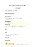 Đề kiểm tra 1 tiết học kì 2 môn công nghệ lớp 12   đề 2