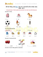Đề thi tiếng anh lớp 1 học kì 1 sách kết nối tri thức năm 2020   đề 2 vndoc com