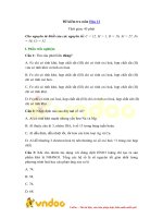 Đề kiểm tra 1 tiết học kì 2 môn hóa học lớp 12   đề 8 bài số 2