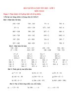 TOÁN ôn LUYỆN tết 2023  lớp 3 zalo tài liệu tiểu học