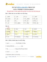 Bài tập tiếng anh lớp 4 unit 6 wheres your school?   vndoc com