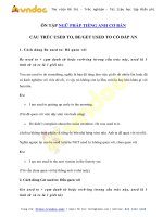 Bài tập về used to và be get used to có đáp án   vndoc com