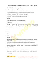 100 câu trắc nghiệm cacbohiđrat có lời giải chi tiết (cơ bản   phần 2)   vndoc com