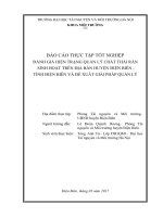 Báo cáo thực tập tốt nghiệp đánh giá hiện trạng quản lý chất thải rắn sinh hoạt trên địa bàn huyện điện biên   tỉnh điện biên và đề xuất giải pháp quản lý