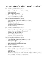 BÀI THỰC HÀNH MẢNG,  XÂU KÝ TỰ TRONG LẬP TRÌNH C