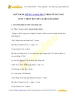 Ngữ pháp tiếng anh lớp 5 unit 7: how do you learn english?   vndoc com