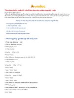 Tìm công thức phân tử của este dựa vào phản ứng đốt cháy   để học tốt môn hóa học lớp 12   vndoc com