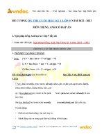 Đề cương ôn tập tiếng anh lớp 9 học kì 1 năm 2020   vndoc com