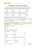 Đề thi giữa kì 1 tiếng anh 7 friends plus vndoc com