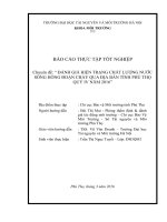 Đánh giá hiện trạng môi trường nước sông Hồng đoạn chảy qua địa bàn tỉnh Phú Thọ quý IV năm 2016