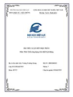 tiểu luận môn Phát Triển ứng dụng trên thiết bị di động