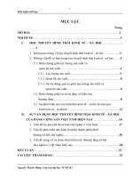 Học thuyết hình thái kinh tế - xã hội và sự vận dụng của Đảng ta ở Việt Nam hiện nay