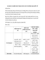 SO SÁNH CÁC BIỆN PHÁP TRONG PHÁP LUẬT THƯƠNG MẠI QUỐC TẾ