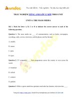 Trắc nghiệm ngữ pháp tiếng anh lớp 12 unit 4 the mass media   vndoc com