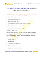 Đề cương ôn thi giữa kì 1 lớp 5 môn tiếng anh   vndoc com