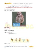 Tiếng anh 3 wonderful world unit 3 lesson 1 vndoc com