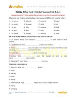 Bài tập tiếng anh 7 global success unit 1, 2, 3 vndoc com