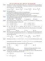 Đề KSCL môn Vật lý 12 phan huy chúđống đa  hà nội 2023 2023