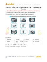 Giải SBT tiếng anh 7 global success unit 5 vocabulary  grammar vndoc com