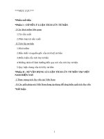 Cơ sở lý luận tích lũy cơ bản