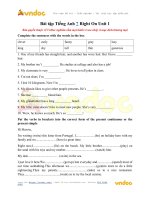 Bài tập tiếng anh 7 right on unit 1 vndoc com