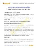 Bài viết về ngày 2010 bằng tiếng anh   vndoc com