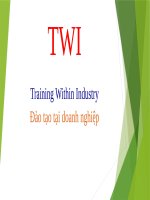 Training Within Industry Đào tạo tại doanh nghiệp