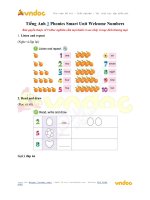 Tiếng anh 3 phonics smart unit welcome numbers vndoc com