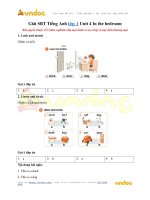 Giải SBT tiếng anh lớp 1 unit 4 in the bedroom vndoc com