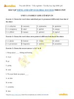 Bài tập tiếng anh lớp 10 unit 1 family life nâng cao  vndoc com