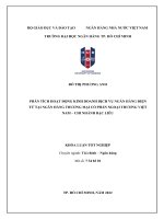 Phân tích hoạt động kinh doanh dịch vụ ngân hàng điện tử tại ngân hàng thương mại cổ phần ngoại thương việt nam   chi nhánh bạc liêu