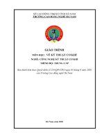 Giáo trình Vẽ kỹ thuật cơ khí (Nghề Công nghệ kỹ thuật cơ khí  Trung cấp)