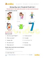 Bài tập tiếng anh 3 wonderful world unit 1 vndoc com