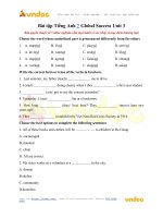 Bài tập tiếng anh 7 global success unit 3 vndoc com