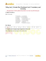 Tiếng anh 7 friends plus workbook unit 3 vocabulary and listening vndoc com