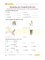 Bài tập tiếng anh 3 wonderful world unit 0 vndoc com