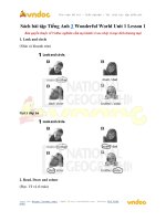 Sách bài tập tiếng anh 3 wonderful world unit 1 lesson 1 vndoc com