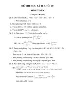 De thi HK II 02 - 05 - 09