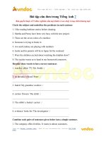 Bài tập câu đơn trong tiếng anh 7 vndoc com